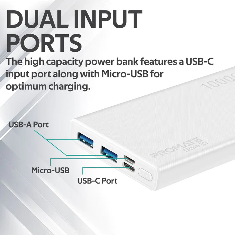 πππππππ - 10000mAh Bol-10 Compact Smart Charging Power Bank