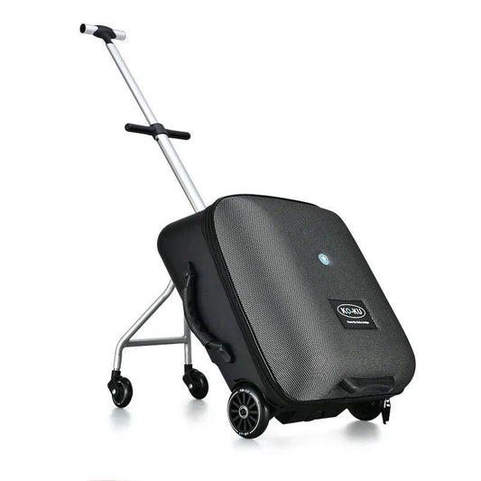 Expandable Carry on Luggage with Seat for Kids Foldable and Rideable Suitcase